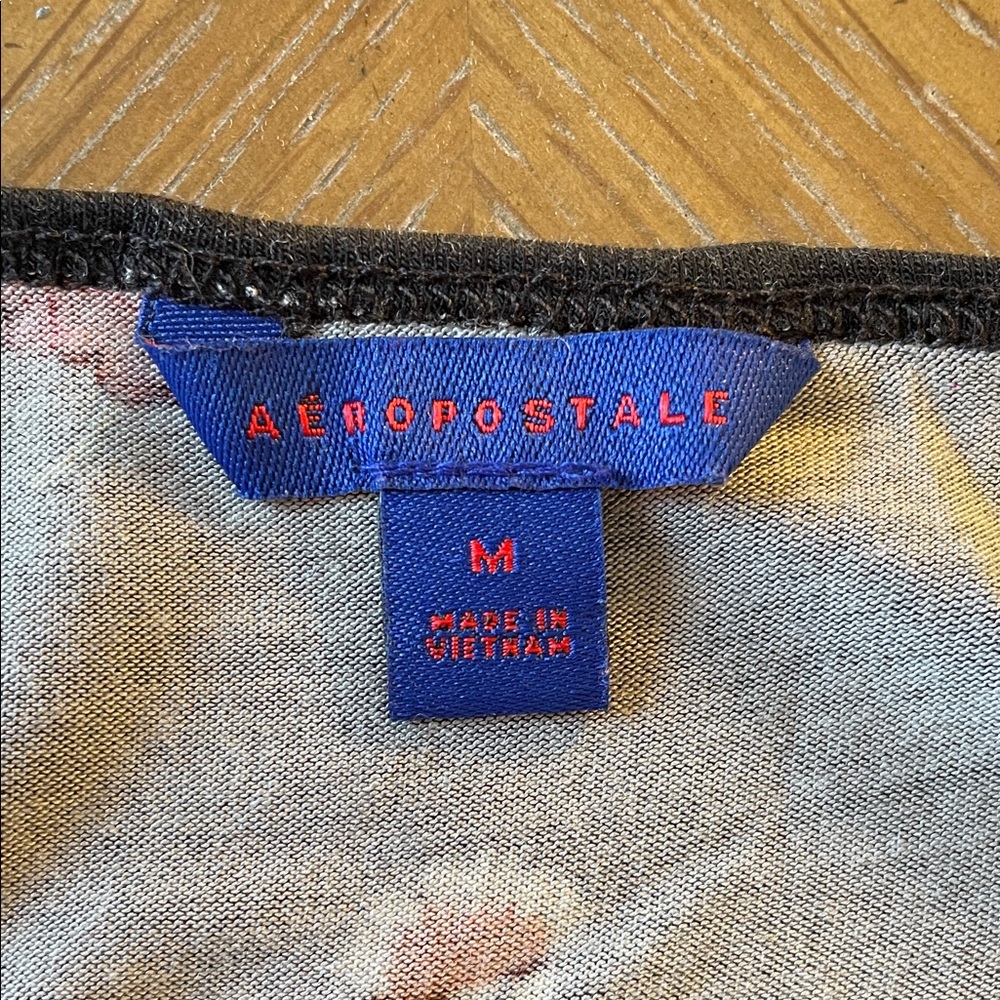 Aeropostale Floral Cold Shoulder Shirt - Picture 3 of 7